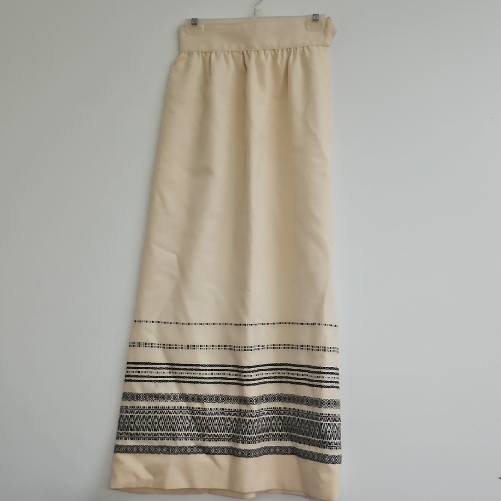 Wool Handwoven Vintage Maxi Skirt